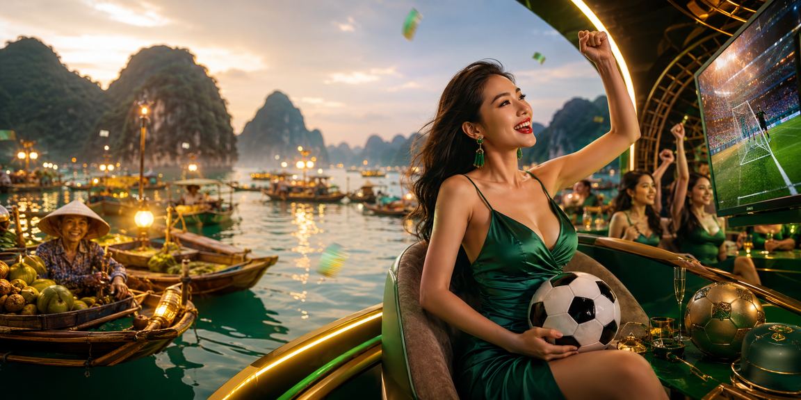 Bầu không khí lễ hội sôi động bên vịnh Hạ Long gợi cảm hứng cho trải nghiệm cá cược trực tuyến